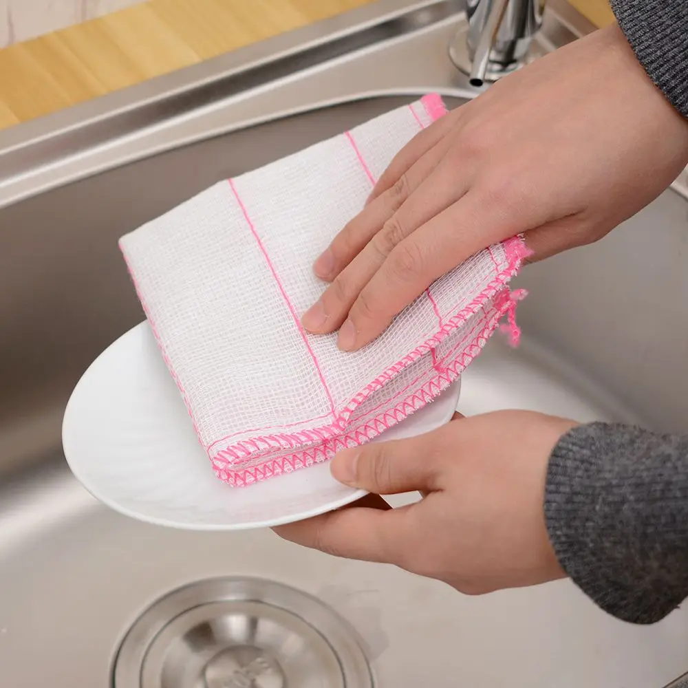 Washing Cloths Dishcloths Rags Towel Bamboo Fiber Home kitchen Taleware Cleaning 26.5cm * 26.5cm