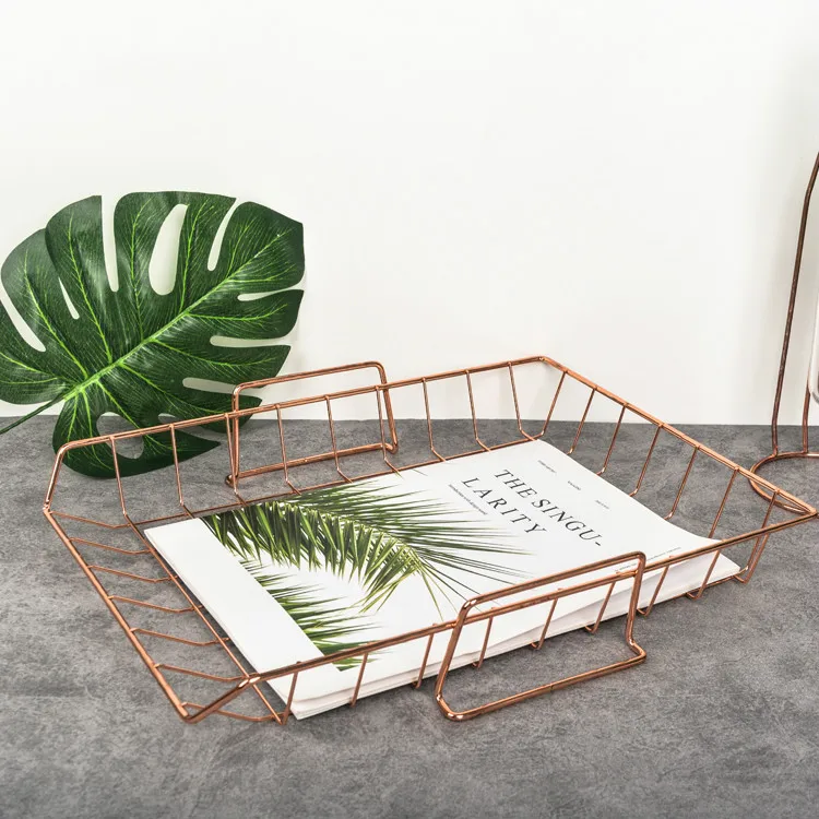 

Desktop File Holder Electroplated Metl File Box Block Data Rack Document File Bar Box Storage Shelves Office Organizer