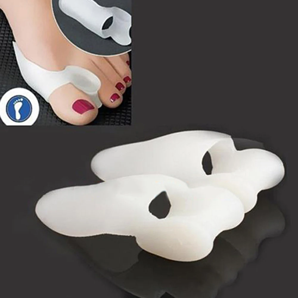 1 пара мягких силиконовых гелей для ног, пальцев ног, разделитель для выравнивания, для облегчения боли, выпрямитель для костей, продукт для заботы о здоровье