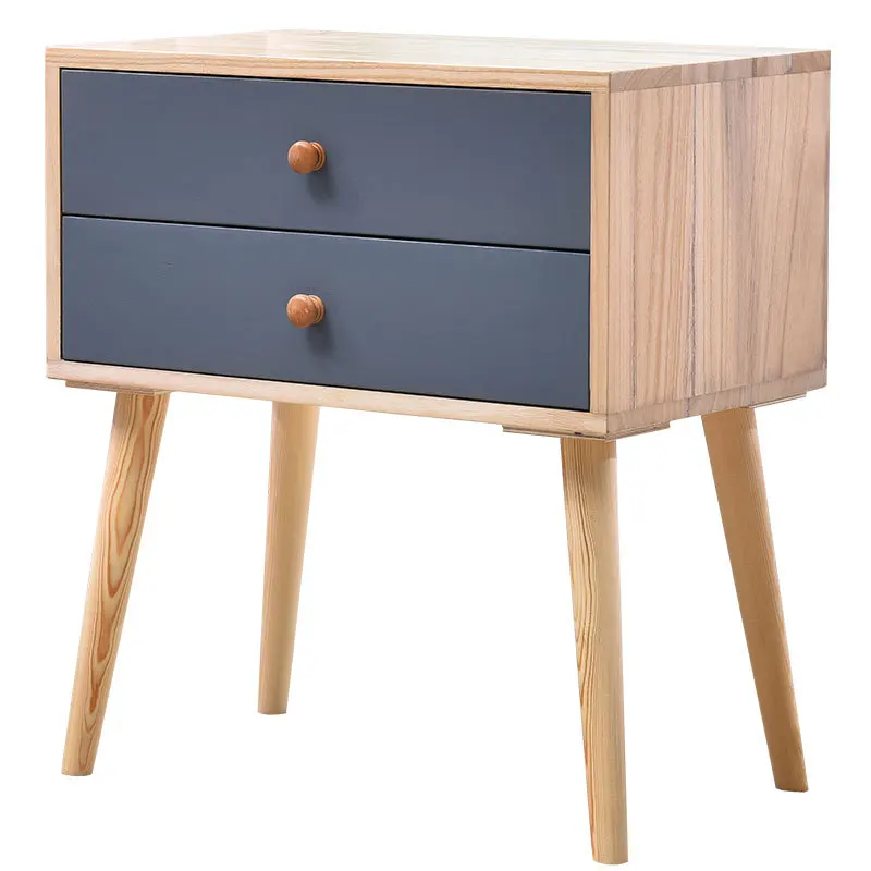

Large Storage Space Storage Side Cabinet Economic Type Bedside Table Multifunctional Small Cabinet Nordic Simple Solid Wood