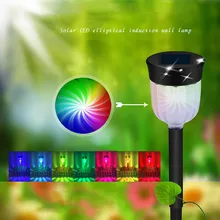 Солнечная лампа водонепроницаемый светодиодный садовый декор Ландшафтная лампа для газона дорожное освещение полый свет Прожектор#10