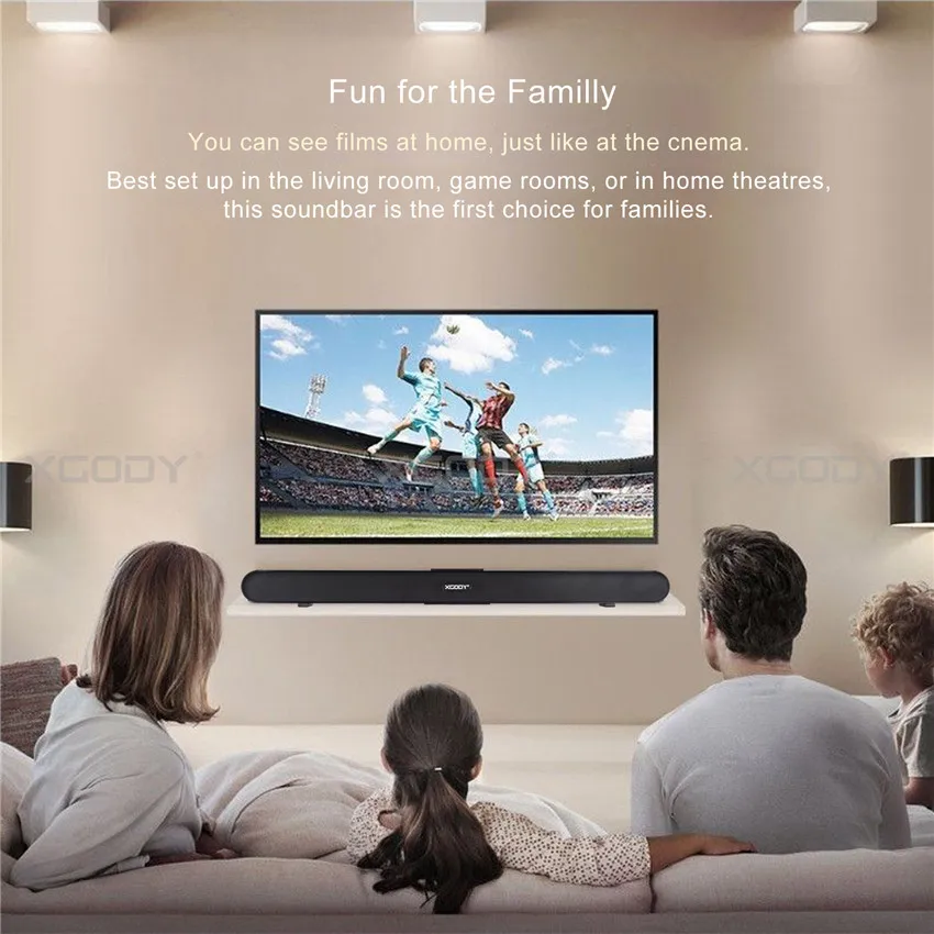 Xgody S-XS01 40W Bluetooth Sound Bar With Wired