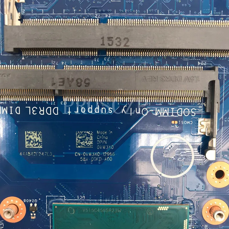 Для Inspiron 15 5548 5448 CN-0VW3X0 0VW3X0 VW3X0 Материнская плата ноутбука ZAVC1 LA-B015P с SR23W I7-5500U полностью протестирована