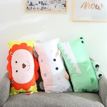 1 шт. 70 см* 30 см Kawaii мультфильм лев тигр кролик панда лиса корова Медведь Плюшевые Подушки Подарки на день рождения украшения спальни
