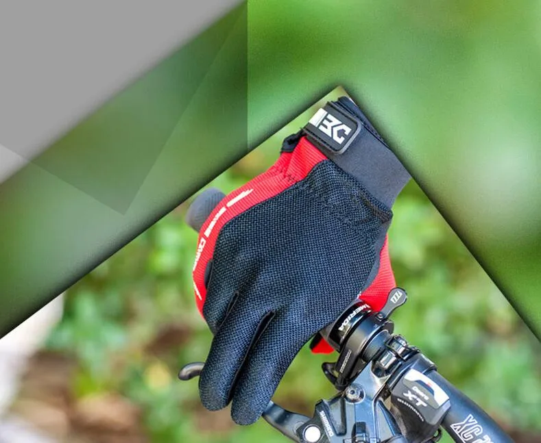 Полный палец сенсорные велосипедные перчатки MTB Спорт противоударные велосипедные перчатки открытый Гель жидкий шок велосипед перчатки