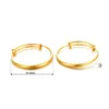 Ethlyn 2pcs/lot  Classical Smooth Lucky Baby Newbaby Gold Color Kids Adjustable Bangle Bracelet Best Children Gifts  B147 3
