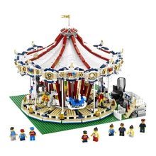 2016 New LEPIN 3263Pcs City Creator Expert Grand Carousel Model Building Kits Minifigure Blocks Brick Toy Compatible With Legoe