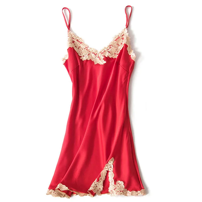 

CooLMiFashion Women Sexy Lingerie Nightwear Sleepwear Dress Babydoll Lace Underwear Sleevless V-Neck Sexy dress Hot Fashion