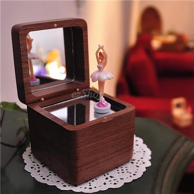 Excellent Quality Wooden Musical Ballerina Jewelry Box Wooden Craft