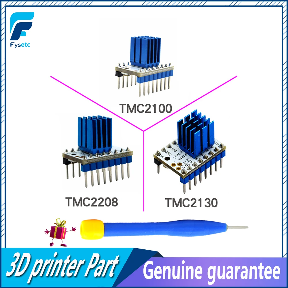 5 قطعة TMC2100 V1.3 TMC2130 TMC2208 محرك متدرج StepStick كتم سائق الصامت حماية ممتازة ل 3d طابعة السماء V1.3 أجزاء