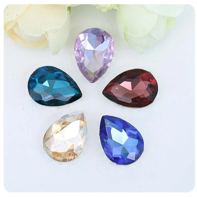 

Hot Sale 5-50pcs/lot Shining Glass Rhinestones Fashion Style For DIY Craft Sewing Clothing Accessories Decoration Supplies