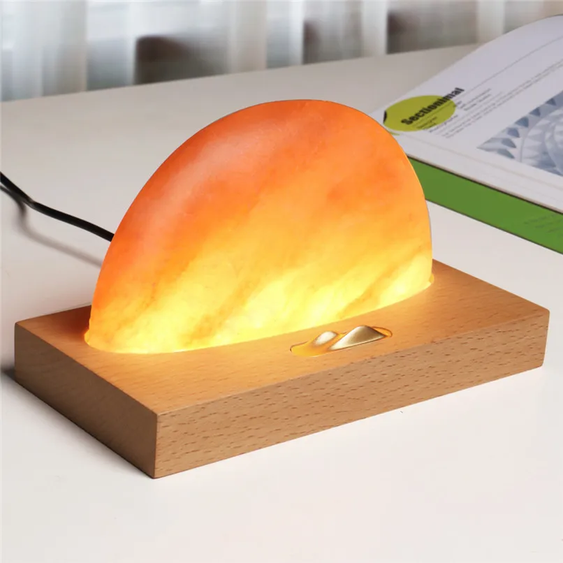 Новые творческие Восход лампа с рассеянным светом Новинка освещение лампа для медитации лампа из гималайской соли с Зарядное устройство