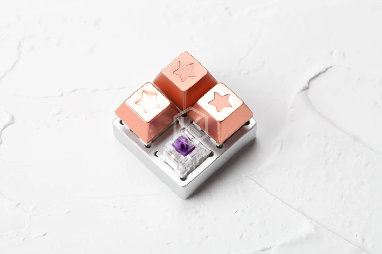 Алюминиевый тестер переключателей 2X2 серебристый для kailh pro скоростные