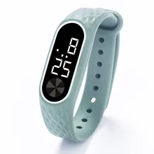 Мужские спортивные часы светодиодный браслет с цифровым дисплеем спортивные часы для студентов с силикагелем Reloj deportivo relogio masculino F4