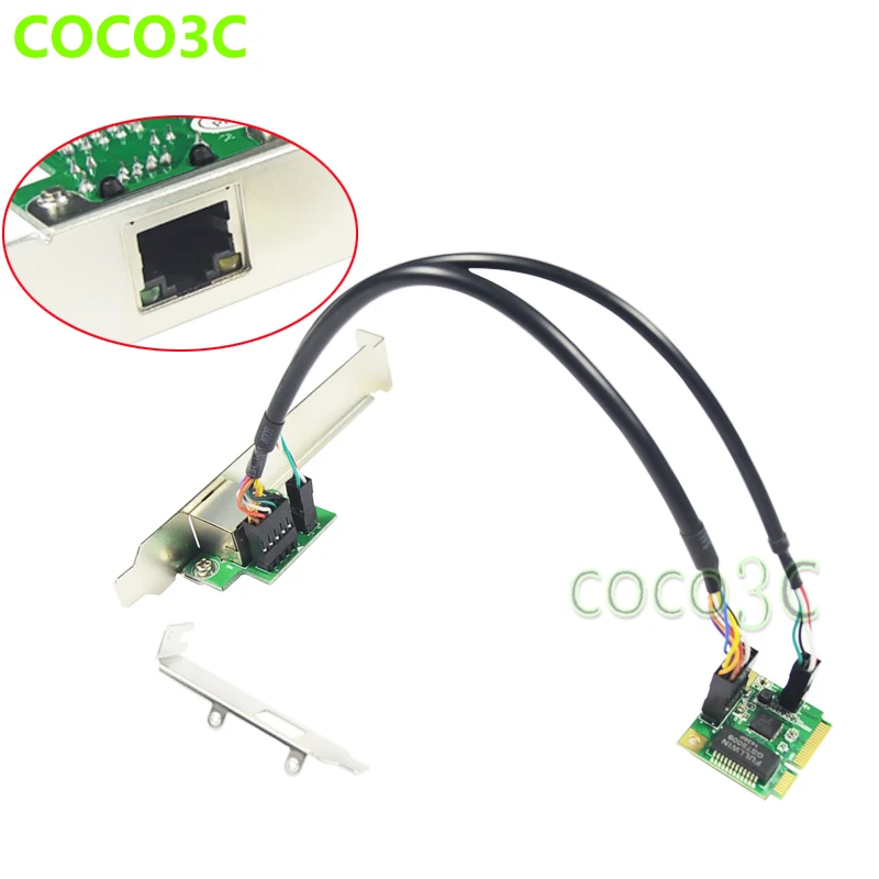 mini PCI-e to Gigabit Ethernet Network Card 1000M RJ45 Port to mini PCI express  (1)