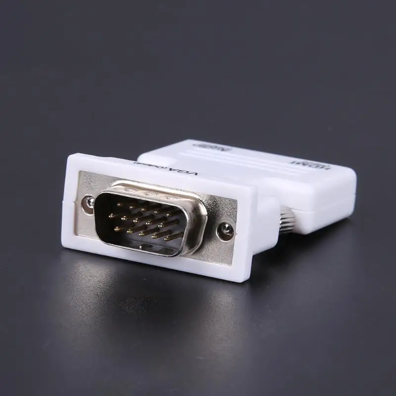 Преобразователь HDMI мама VGA папа с аудио адаптером поддержка 1080P сигнала адаптер