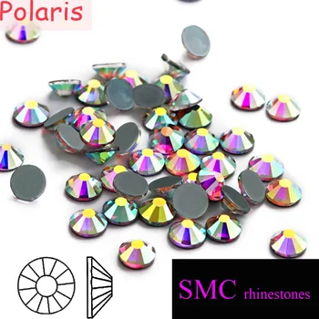 

New SMC Grade AAAAA Crystal AB Hotfix Iron on Rhinestones Mainsize ss3 - ss34 for Professional Wholesale Buers