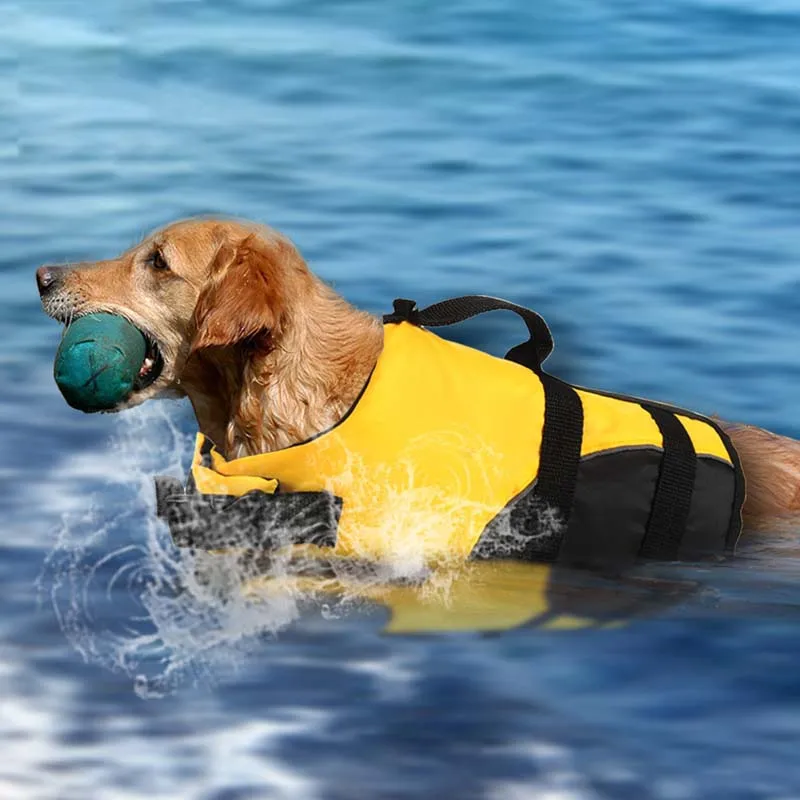 Отражающий спасательный жилет для собаки летние спасательный жилет для домашнего животного Одежда для безопасности собак с возможностью usb-зарядки жилет для собак домашних животных безопасность купальный костюм Chaleco Salvavidas