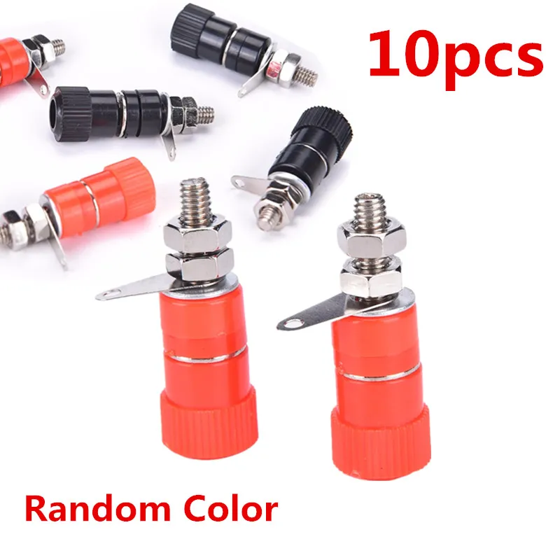 10 Pcs/lot 33mm Copper Banana Socket Jack Binding Posts Terminals Probes Random Color