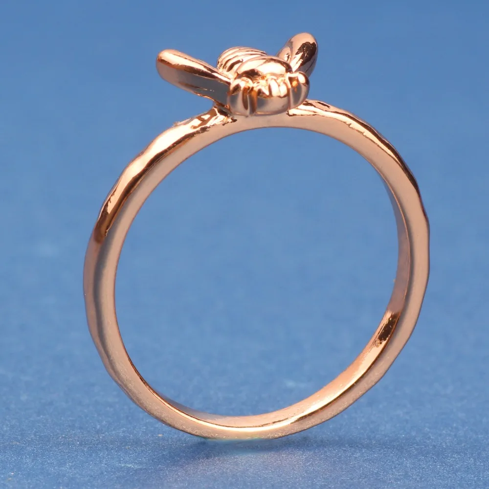 1Pcs-Simple-Tiny-Solid-Gold-Color-Copper-Bee-Finger-Rings-Gold-Hammered-Band-Stacking-Rings-Wedding (3)