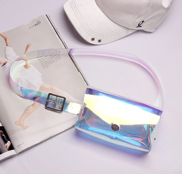 

Three-dimensional geometry PVC phantom bag / belt dual use lady