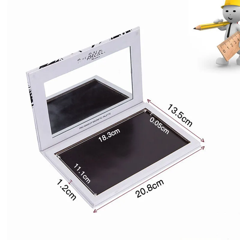 20,8 см x 13,5 см пустые магнитные тени для век консилер алюминиевые кастрюли с палитрой Макияж Инструменты Косметика DIY Box