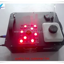 A-Горячая 6/лот 24 шт 3 Вт красочный туман машина rgb 1500 Вт дым мохин