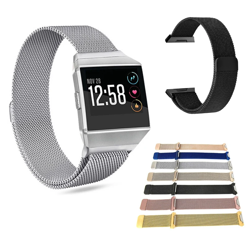 

Metal Wristband for Fitbit Ionic Band Stainless Steel Correa Wrist Straps for Fitbit Ionic Smart Watch Band Magnet Strap Replace