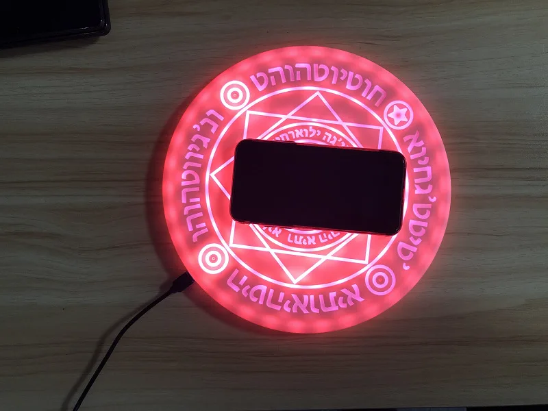 5 Вт универсальное беспроводное зарядное устройство Magic Circle для iPhone Samsung Xiaomi Redmi