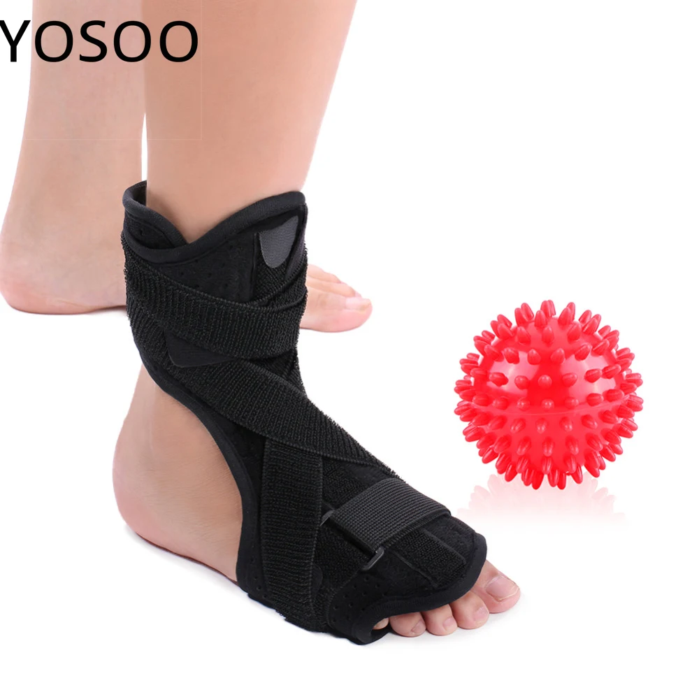 

Ankle Splint Support With Spiky Massage Ball Ankle Protector Plantar Fasciitis Foot Orthosis Stabilizer Braces Ankle Support