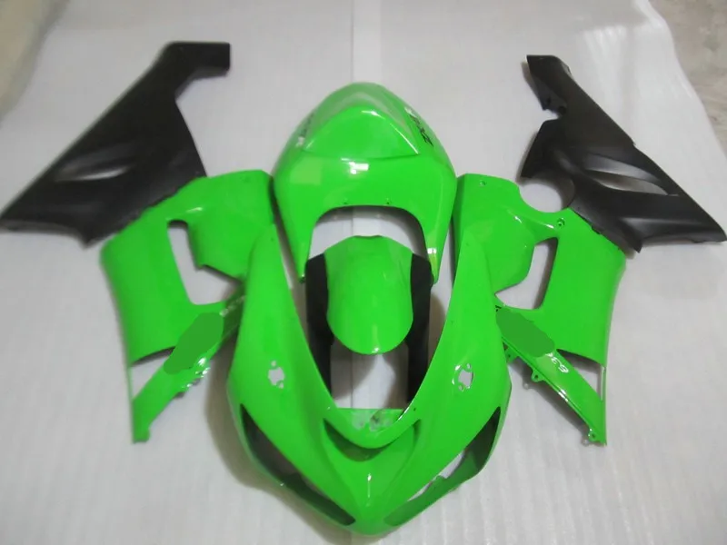 

Custom Fairing Kit for KAWASAKI Ninja ZX6R 636 05 06 ZX 6R 2005 2006 zx6r ABS Green black Motorcycle Fairings set+gifts KU12
