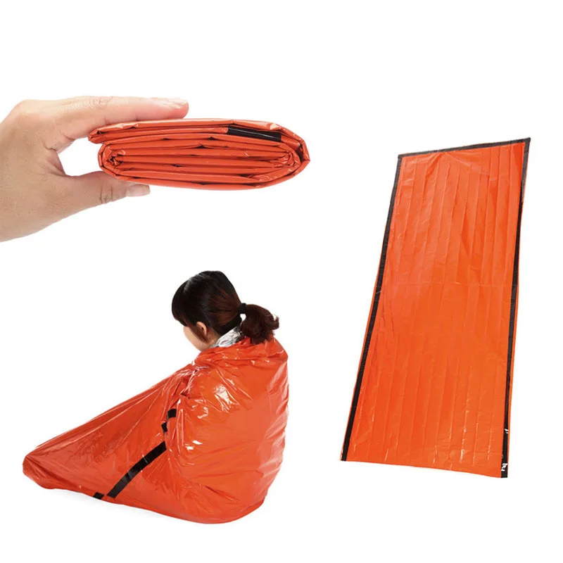 

Sac de couchage d'urgence Orange Camping Outdoor Survival Tarp Shelter 213*91CM