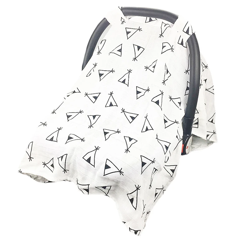 Baby Stroller Accessories Muslin Blanket Car Seat Cover Sunshiled Sunshade Safety Basket Cart Cradle Cap Visor Sun Canopy