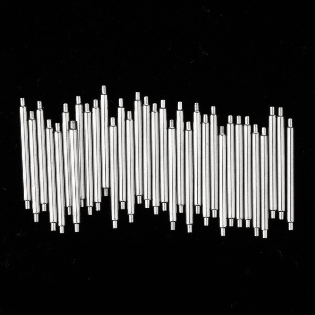 

20 Pieces Stainless Steel Spring Bars Pins for Attaching Watch Band Buckle 1.2mm