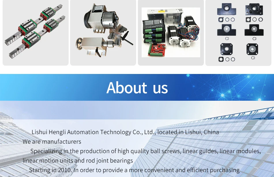 Free shipping customization SBR/HGR Linear Guide Rail+SFU Ball screw+spindle+inverter set and other cnc parts