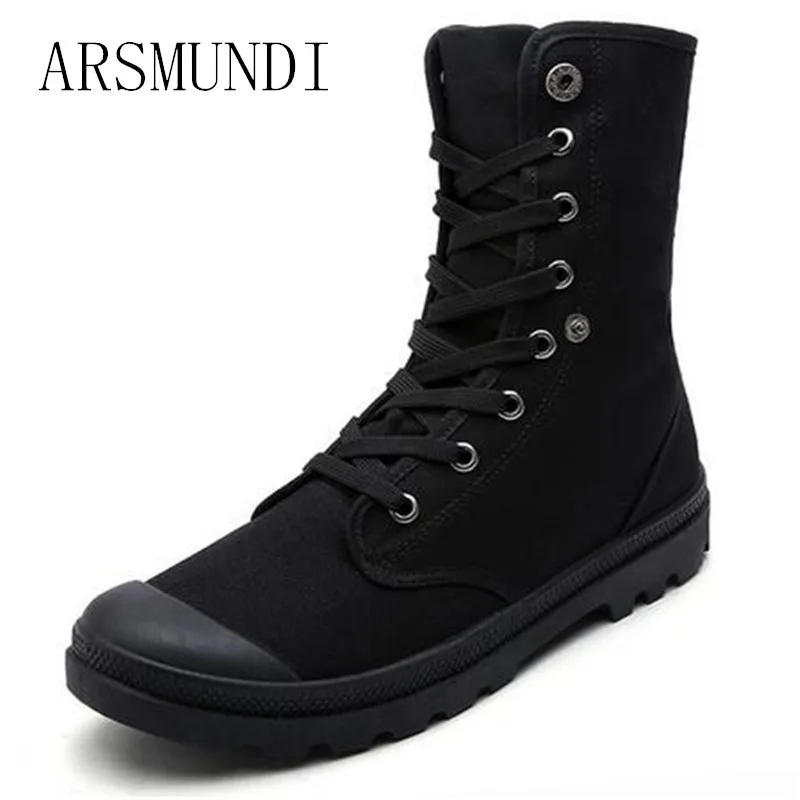 ARSMUNDI Men Boots Desert Work Ankle Botas Tactical Men's Working ...