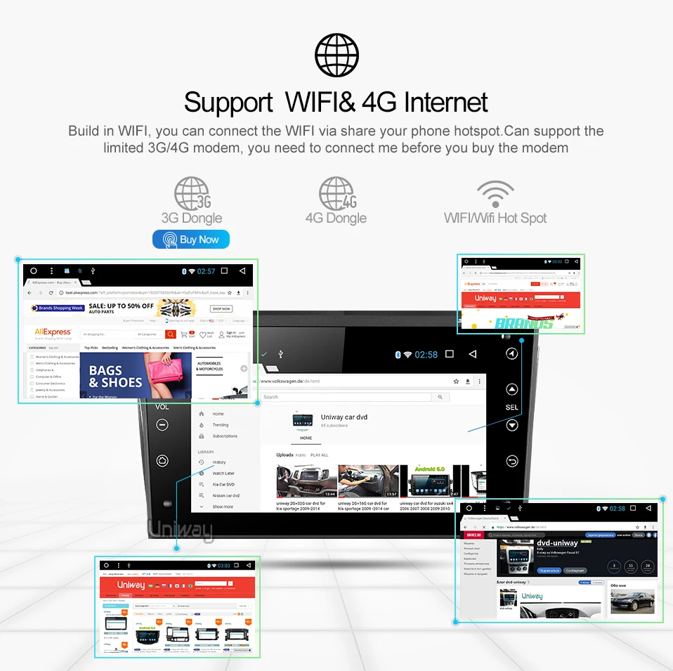 Excellent uniway AOB7071 2G+32G android 8.1  car dvd for Opel Meriva Antara Zafira Veda Agila Corsa Vectra Astra H 2006 2007 2008 200 18