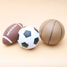3 шт./компл. игрушечные мячи(1 Баскетбол+ 1 Футбол+ 1 регби мяч) безопасный резиновый игрушки спортивная игра Дети игры на открытом воздухе Infaltable мяч игрушка