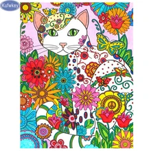 Алмазная живопись 5D «сделай сам» женские туфли-лодочки фото Алмазная мозаичная Полная площадь Алмазная вышивка с котом