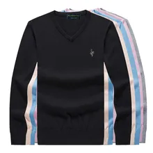 Осенние мужские свитера с v-образным вырезом хлопок серый цвет вязаная брендовая одежда мужской трикотаж пуловеры вязание Плюс Размер Топы