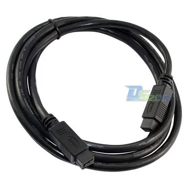 Danspeed 6Ft 10Ft 15Ft FireWire 800 IEEE 1394B 9Pin мужчина к Мужской быстро dv кабель Длина 1 8 m 3m 4 5 m|dv