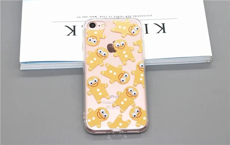 Luxury Soft 3D Cute Cartoon Eyes Move Mouse Cat French fries banana Popcorn Phone Case For iphone 7 6 6s Plus SE 5S Cover Back (1)