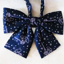 Kesebi сезон: весна–лето студенток студент равномерное бант школьный Галстуки Для женщин японский равномерное милый маленький кролик лук Галстуки