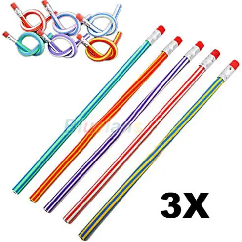 

3pcs Colorful Magic Flexible Bendy Soft Pencil for Kids Student School Office Use Wholesale 01KO 4O3R 8CJV