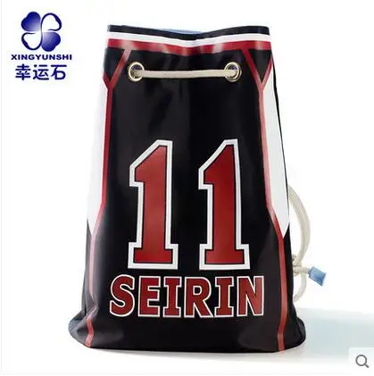 

Free shipping Kuroko No Basket Top Anime Japanese casual backpack Drawstring beam port Cartoo 11 logo schoolbag Shoulders bags