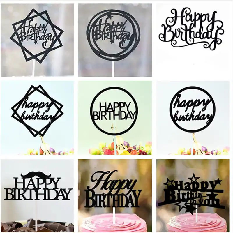 Cake Topper Princess Birthday Party Decorations Cupcake Toppers