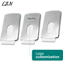 LZN кредитной держатель для карт Водонепроницаемый наличные деньги карман коробка Алюминий Бизнес Для мужчин ID держатель для карт подарок кошельки лазерной Имя/текст