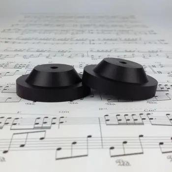 

8PCS Ebony wooden hifi Isolation Amplifier Speaker Subwoofer Spike spikes Pad Base Feet Pads