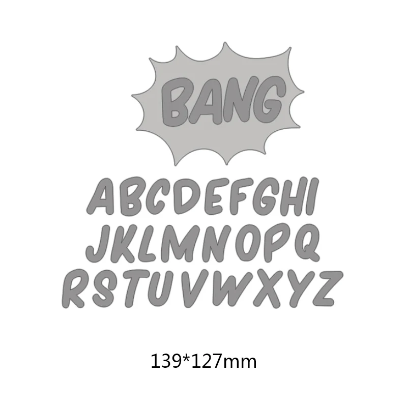 

26pcs Alphabet Letter Metal Cutting Dies for DIY Scrapbooking Embossing Greeting Card Paper Craft Template Stamps Dies