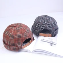 Хлопковая Ретро Кепка Skullcap, регулируемые шапки, ковш, landlord, дышащая шапочка, головной убор моряка, Ретро хип хоп мужская шапка DZM03